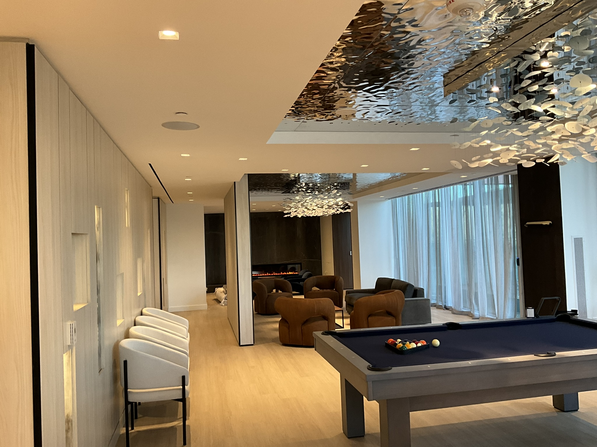 Finished amenity space