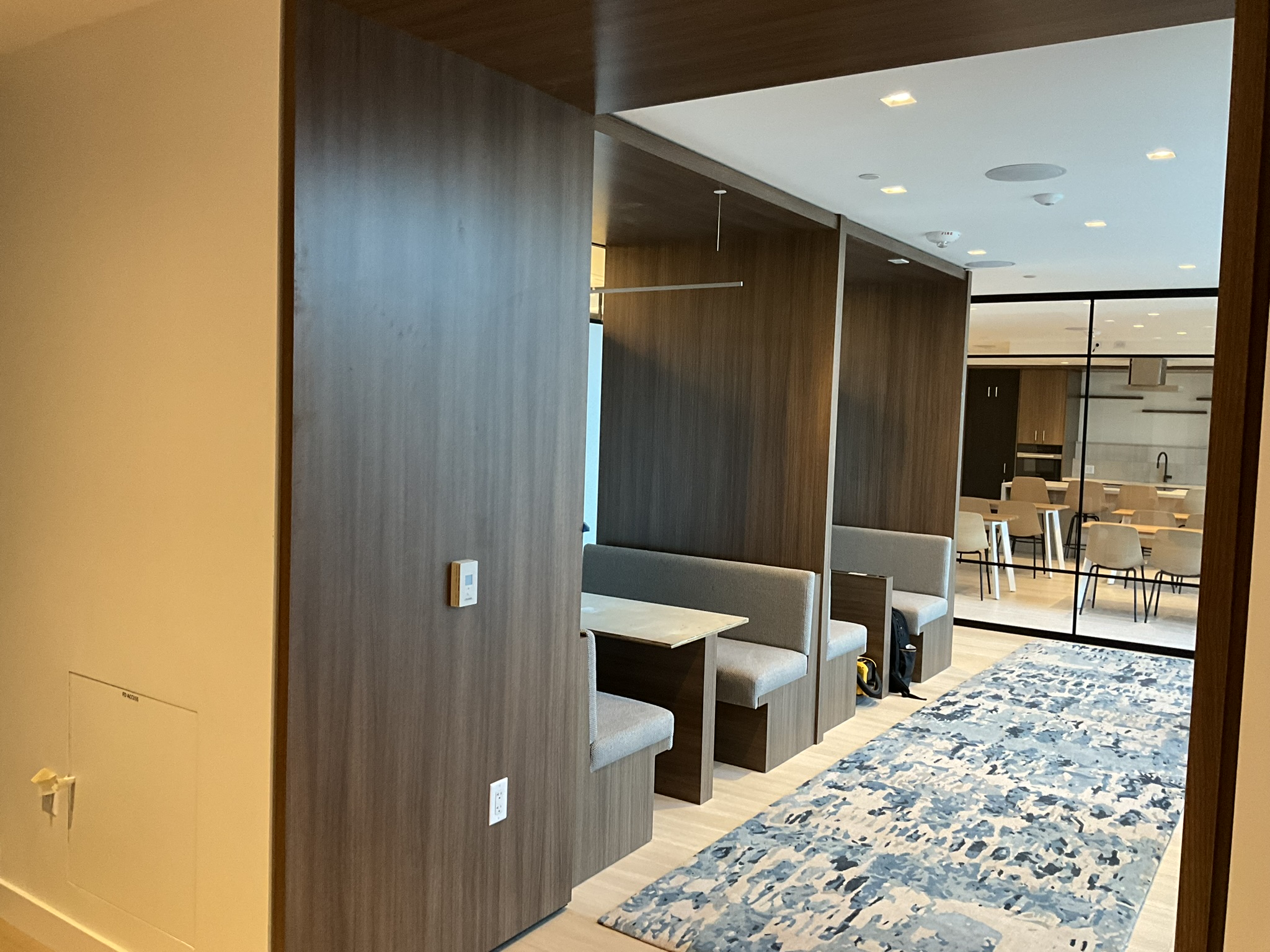 Finished wall panel and interior