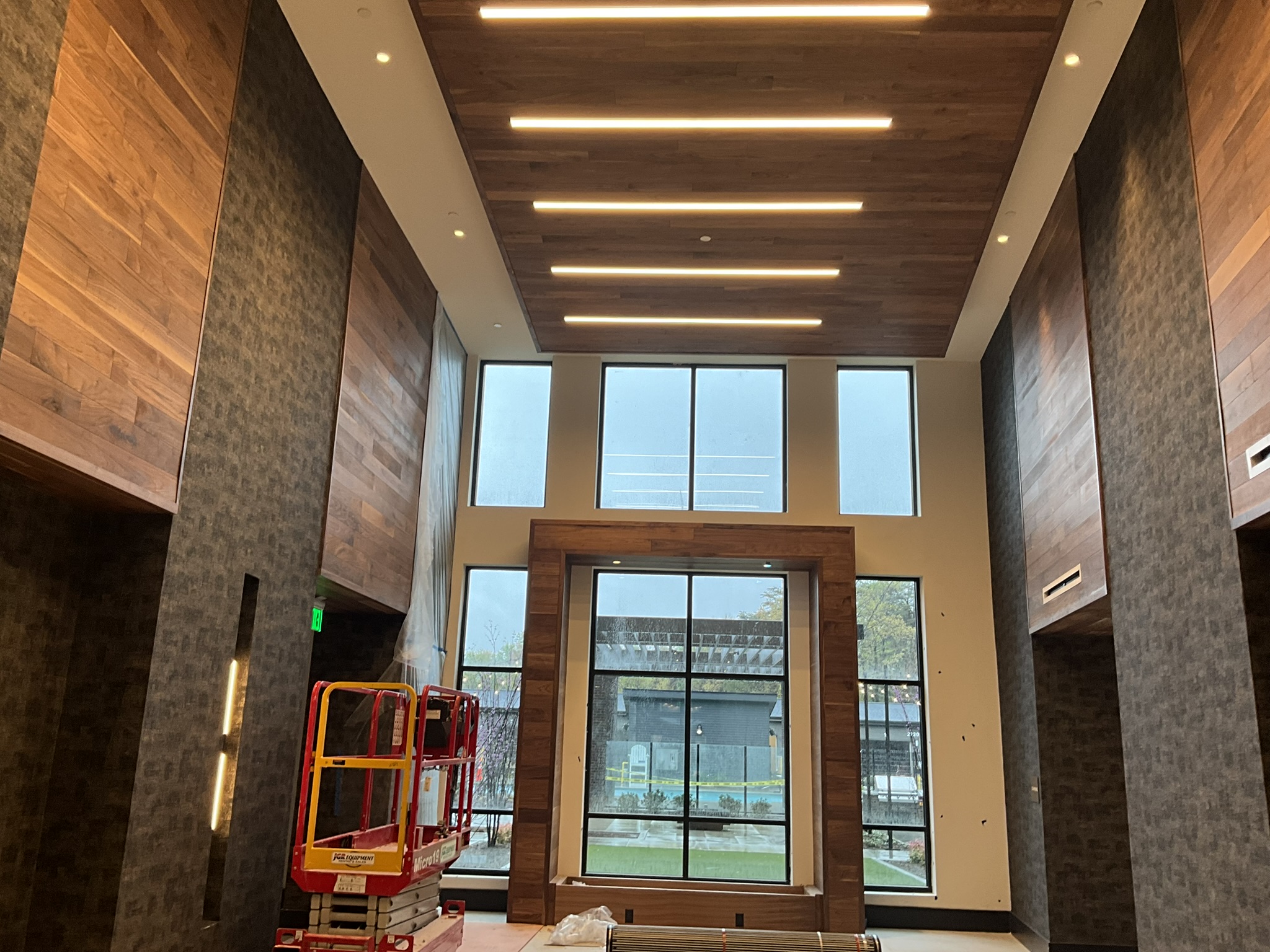 Finished cafe millwork