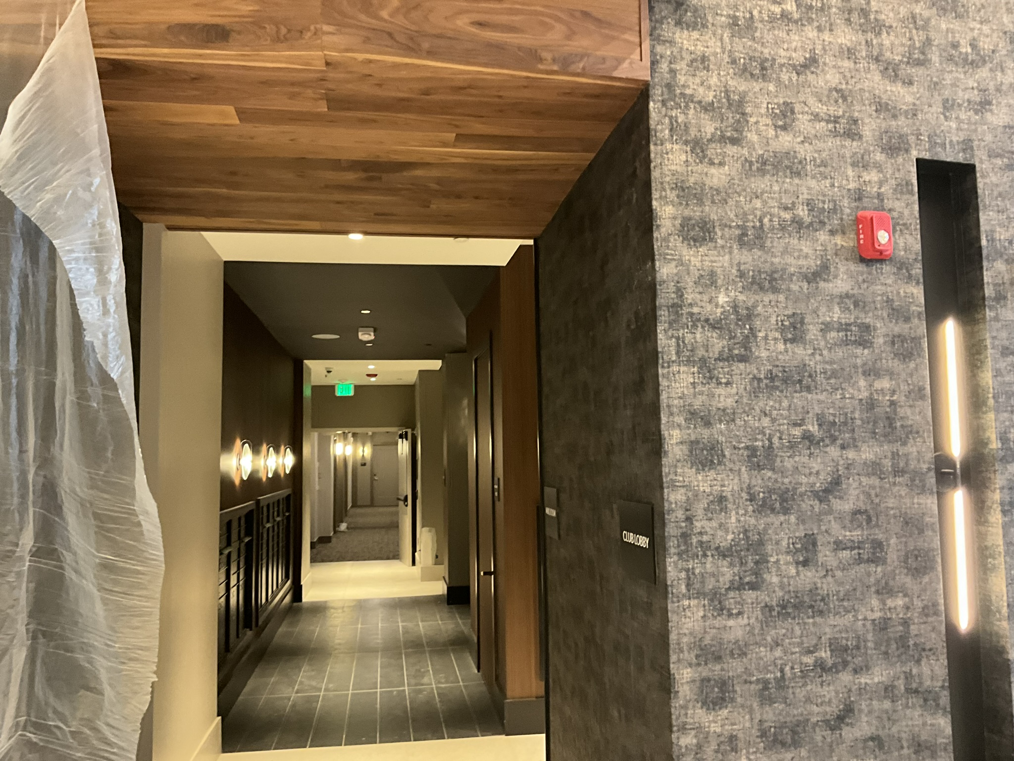 Amenity space millwork