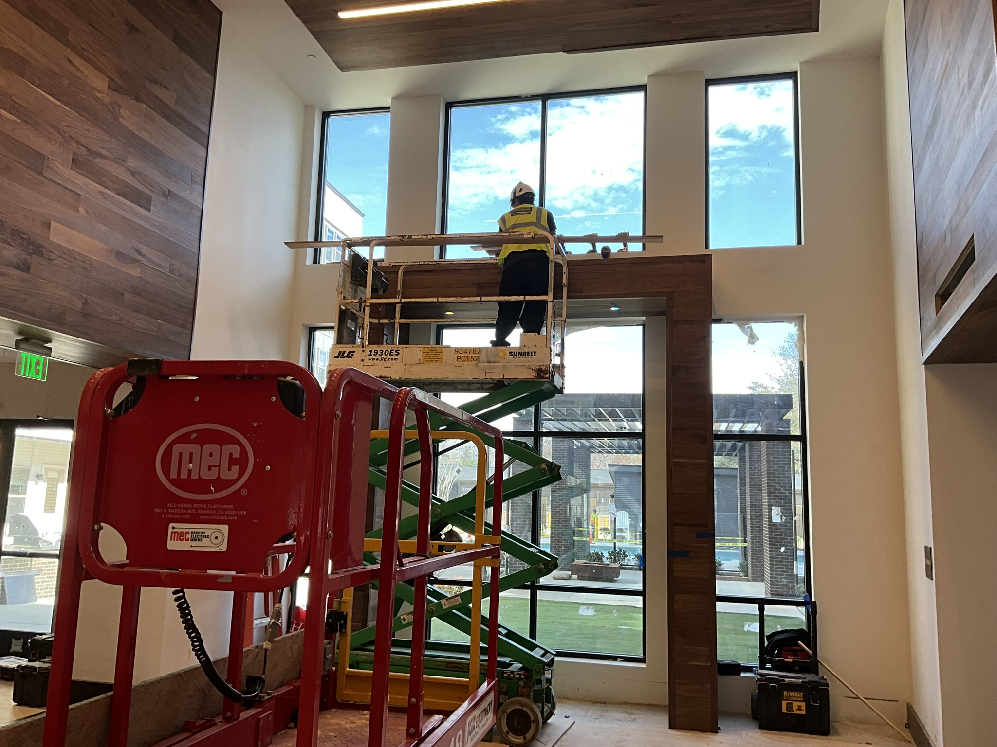 Before: cafe area during construction